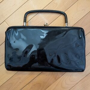 Vtg Patent Leather Handbag